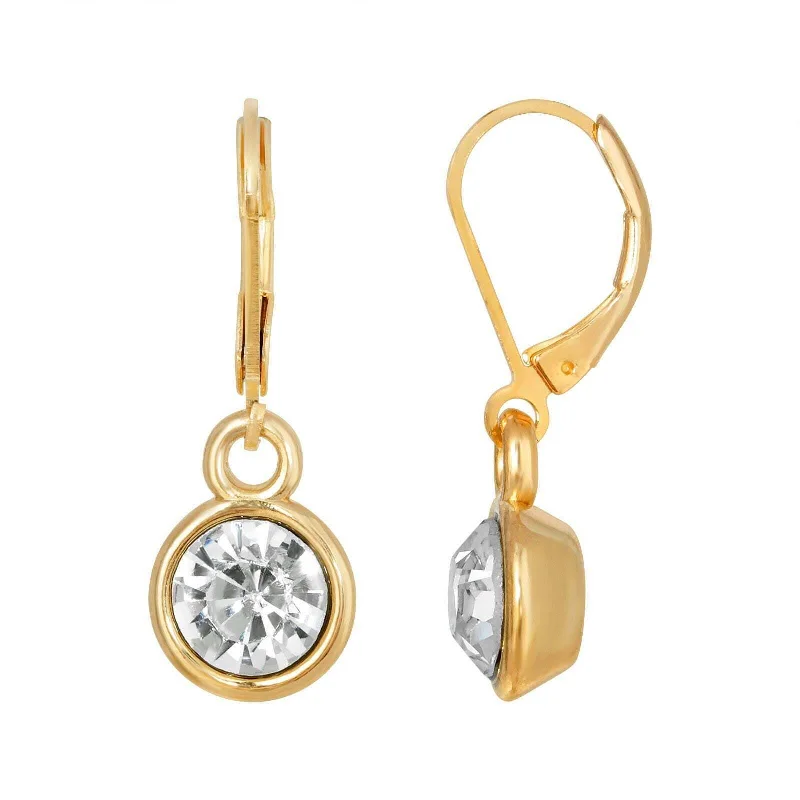 Premium Jewelry Now Available At Special Discounts 1928 Jewelry Round Clear Crystal Drop Earrings Premium Jewelry Now Available At Special Discounts 1928 Jewelry Round Clear Crystal Drop Earrings