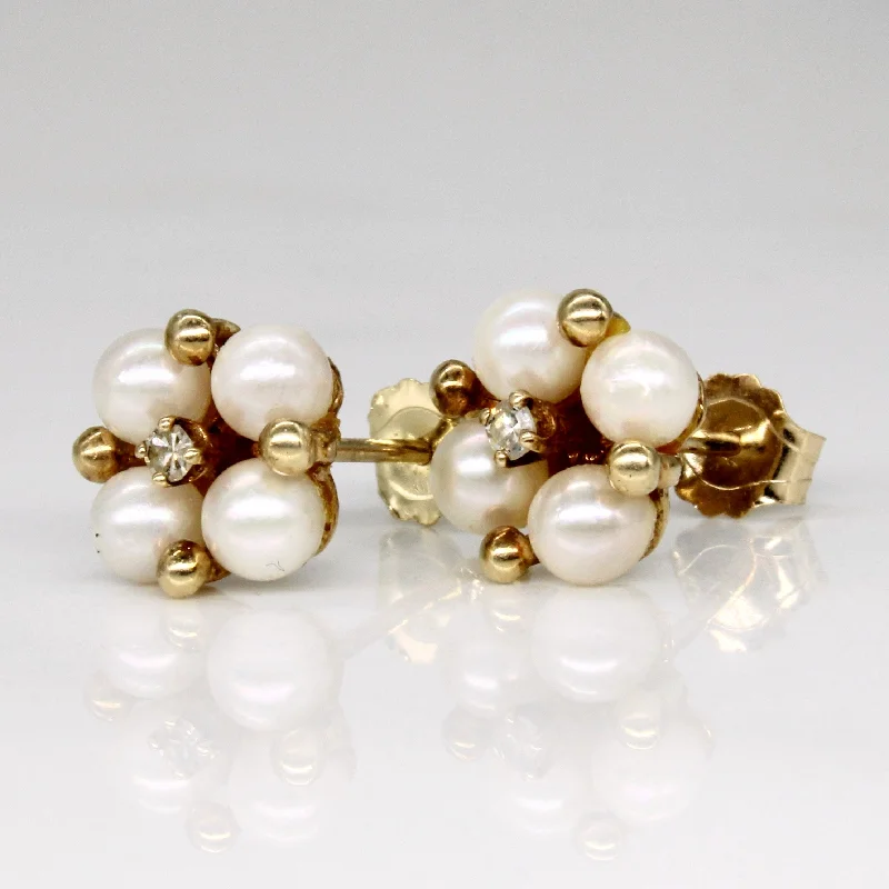 Affordable Glamour – Premium Jewelry At Special Prices Pearl & Diamond Earrings | 0.03ctw | Affordable Glamour – Premium Jewelry At Special Prices Pearl & Diamond Earrings | 0.03ctw |