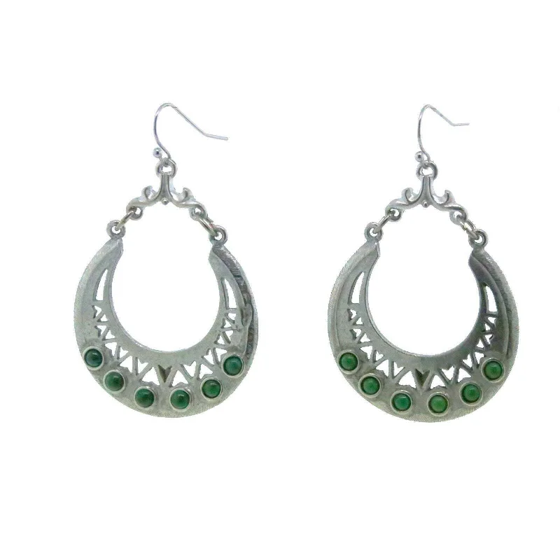 The Biggest Jewelry Sale Of The Year Is Here T.R.U. Pewter Genuine Green Malachite Hoop Earrings The Biggest Jewelry Sale Of The Year Is Here T.R.U. Pewter Genuine Green Malachite Hoop Earrings
