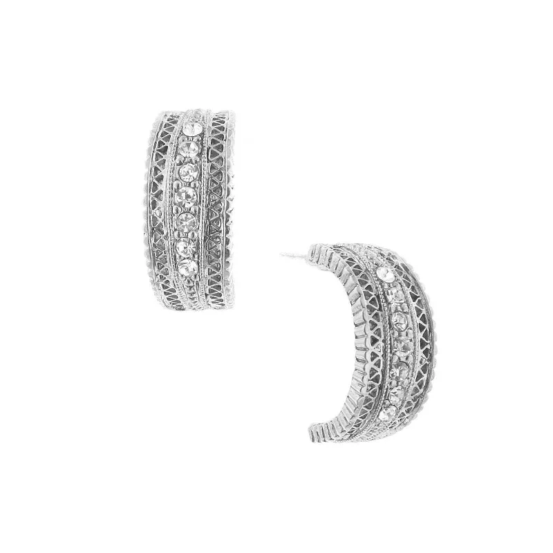 Make Every Moment Shine – Jewelry Discounts Available 1928 Jewelry Crystal Hoop Earrings Make Every Moment Shine – Jewelry Discounts Available 1928 Jewelry Crystal Hoop Earrings