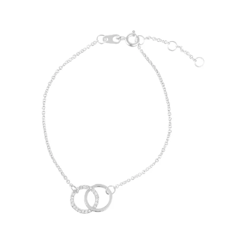 Glamorous Jewelry, Glamorous Deals – Shop Now Silver Plated Adjustable Pave CZ Rings Bracelet Glamorous Jewelry, Glamorous Deals – Shop Now Silver Plated Adjustable Pave CZ Rings Bracelet