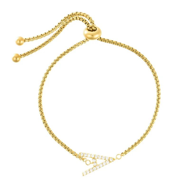 Affordable Luxury Jewelry – Style At A Great Price 14k Gold Plated Adjustable Pave CZ Sideways Bolo Initial Bracelet Affordable Luxury Jewelry – Style At A Great Price 14k Gold Plated Adjustable Pave CZ Sideways Bolo Initial Bracelet