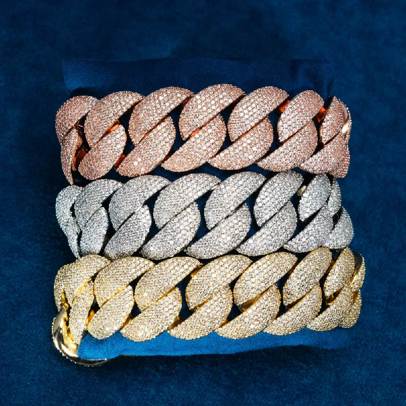 Sparkle For Less – Shop Our Limited-Time Jewelry Deals 22MM Moissanite 6-Row Miami Cuban Link Bracelet 14K Gold Sparkle For Less – Shop Our Limited-Time Jewelry Deals 22MM Moissanite 6-Row Miami Cuban Link Bracelet 14K Gold