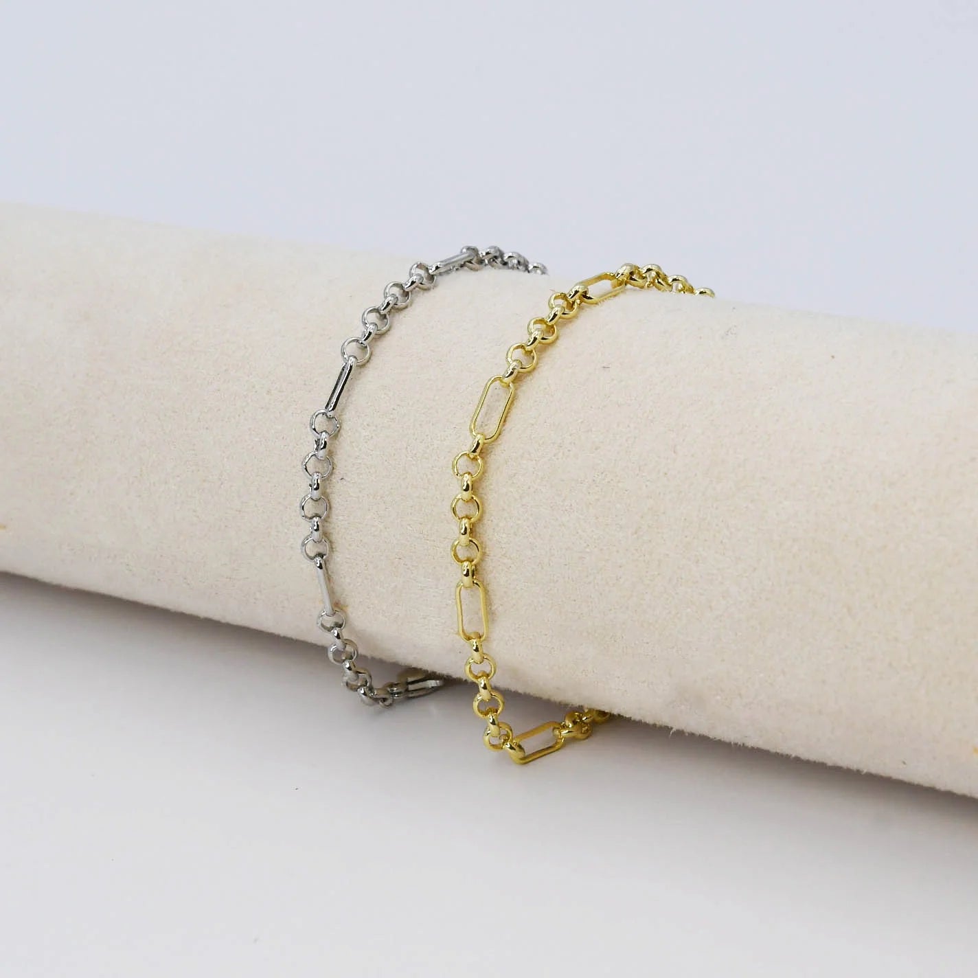 Limited-Stock Jewelry Sale – Once It's Gone, It's Gone Dainty Rolo Chain Bracelet by Treasure Jewels Limited-Stock Jewelry Sale – Once It's Gone, It's Gone Dainty Rolo Chain Bracelet by Treasure Jewels