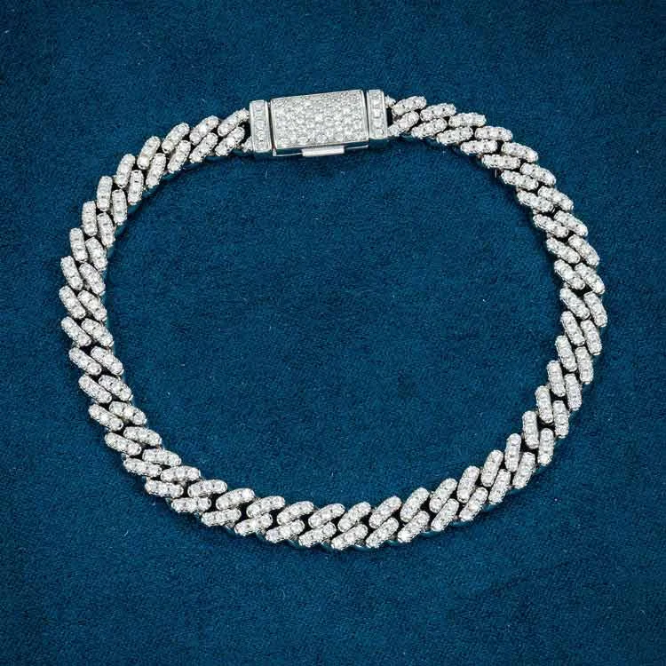Shop Fine Jewelry With Amazing Deals 6MM Moissanite Miami Cuban Link Bracelet 14K Gold Shop Fine Jewelry With Amazing Deals 6MM Moissanite Miami Cuban Link Bracelet 14K Gold