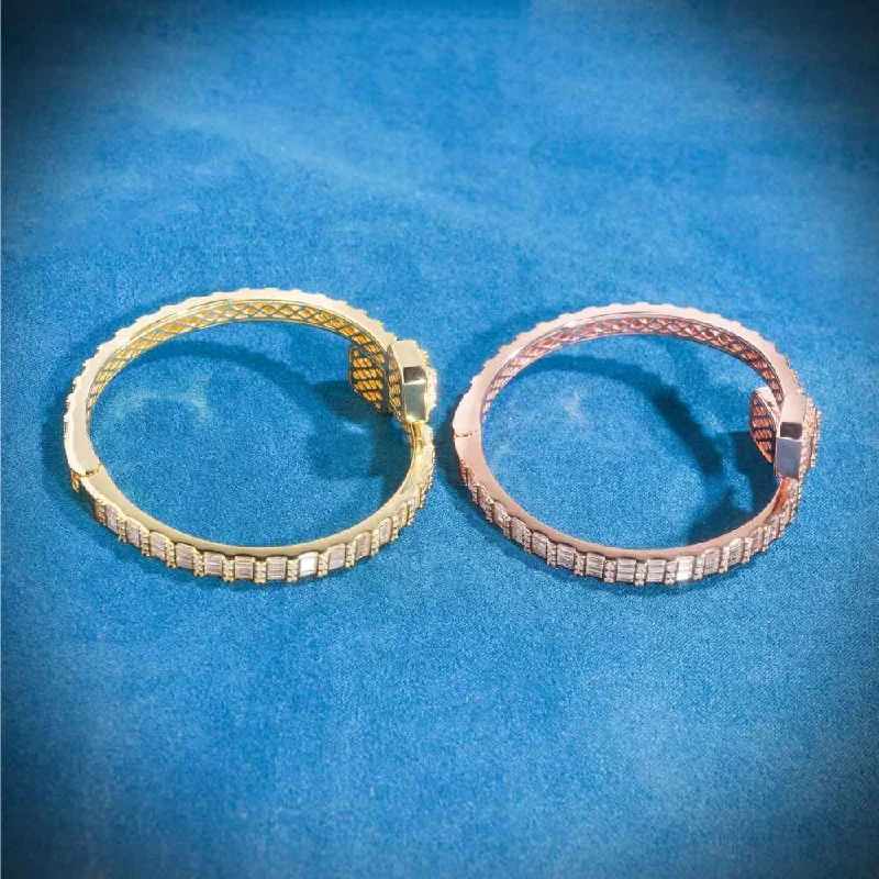 Beautiful Jewelry, Breathtaking Discounts – Hurry In Baguette Bangle Bracelet 14K Gold Beautiful Jewelry, Breathtaking Discounts – Hurry In Baguette Bangle Bracelet 14K Gold