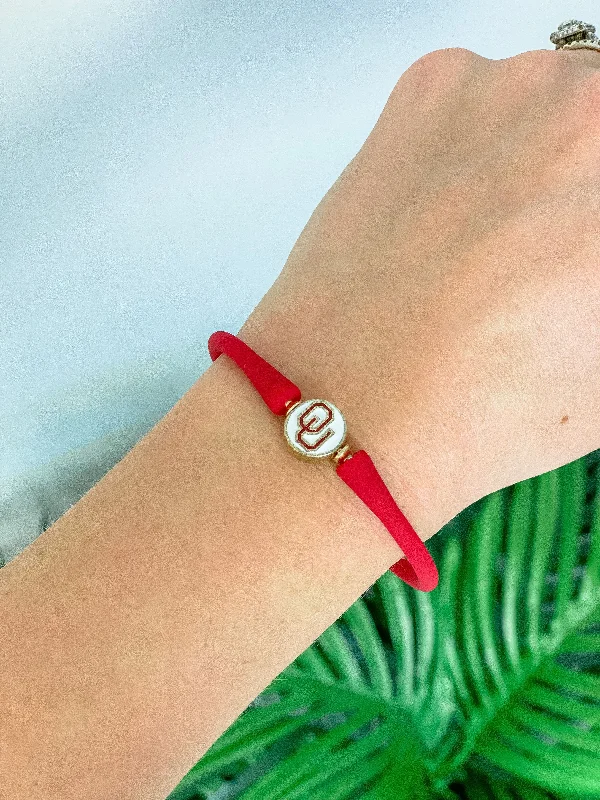 Flash Sale On Exquisite Jewelry – Don't Miss Out Collegiate Game Day Silicone Bracelet - Oklahoma Red Flash Sale On Exquisite Jewelry – Don't Miss Out Collegiate Game Day Silicone Bracelet - Oklahoma Red