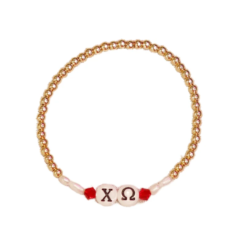 Premium Jewelry At Promotional Prices – Shine Today bara Boheme | "CHI OMEGA" Sorority Greek Letter Ball Beaded Bracelet Premium Jewelry At Promotional Prices – Shine Today bara Boheme | "CHI OMEGA" Sorority Greek Letter Ball Beaded Bracelet