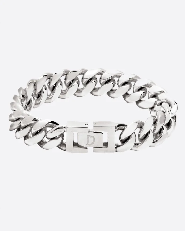 Stunning Jewelry At Even More Stunning Prices CLEAN CUBANA BRACELET. - 12MM WHITE GOLD Stunning Jewelry At Even More Stunning Prices CLEAN CUBANA BRACELET. - 12MM WHITE GOLD