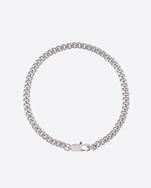The Biggest Jewelry Sale Of The Year Is Here CLEAN CUBANA BRACELET. - 4MM WHITE GOLD The Biggest Jewelry Sale Of The Year Is Here CLEAN CUBANA BRACELET. - 4MM WHITE GOLD