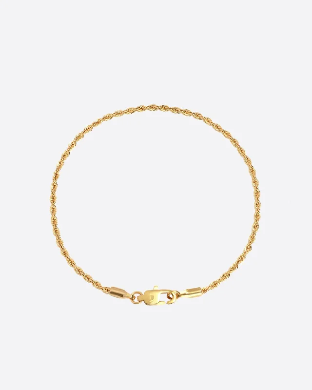 Limited-Time Jewelry Discounts – Shine Without The Splurge CLEAN ROPE BRACELET. - 2MM 18K GOLD Limited-Time Jewelry Discounts – Shine Without The Splurge CLEAN ROPE BRACELET. - 2MM 18K GOLD
