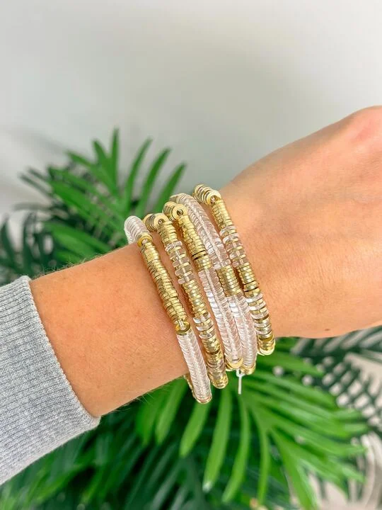 Don't Miss Out On Bestselling Jewelry At Special Prices Clear Resin Stretch Bracelet Don't Miss Out On Bestselling Jewelry At Special Prices Clear Resin Stretch Bracelet