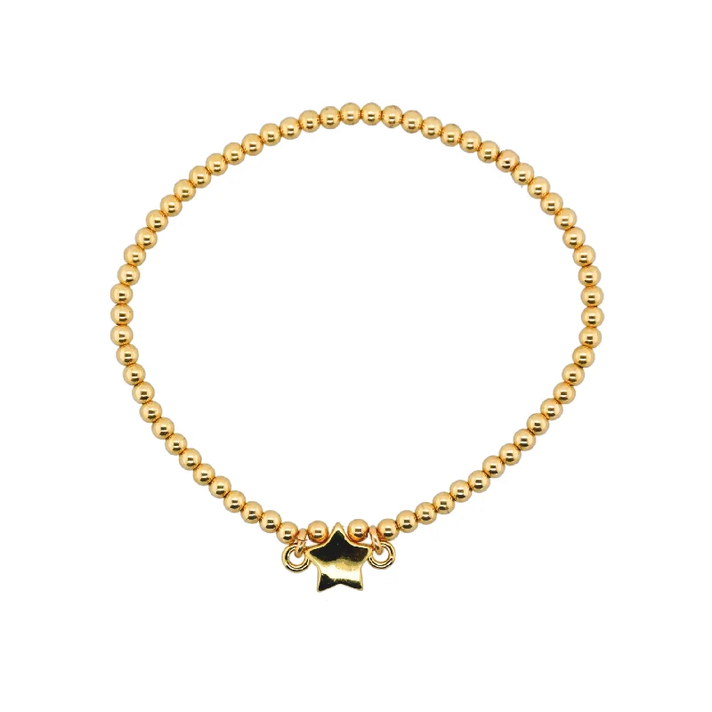 Premium Jewelry, Premium Discounts – Act Fast "CONNECTED STAR" Gold Plated Charm with 14K Gold Filled beads Bracelet Premium Jewelry, Premium Discounts – Act Fast "CONNECTED STAR" Gold Plated Charm with 14K Gold Filled beads Bracelet
