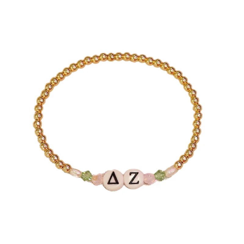 Unbeatable Offers On Luxury And Everyday Jewelry bara Boheme | "DELTA ZETA" Sorority Greek Letter Ball Beaded Bracelet Unbeatable Offers On Luxury And Everyday Jewelry bara Boheme | "DELTA ZETA" Sorority Greek Letter Ball Beaded Bracelet