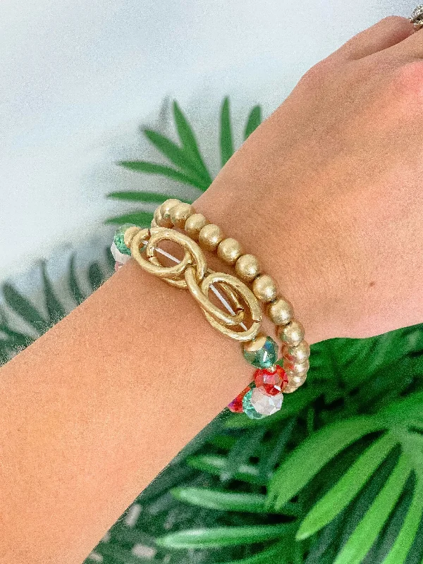Luxury Jewelry At Budget-Friendly Prices – Grab Yours Now Holiday Gold & Multi Bead Bracelet Luxury Jewelry At Budget-Friendly Prices – Grab Yours Now Holiday Gold & Multi Bead Bracelet