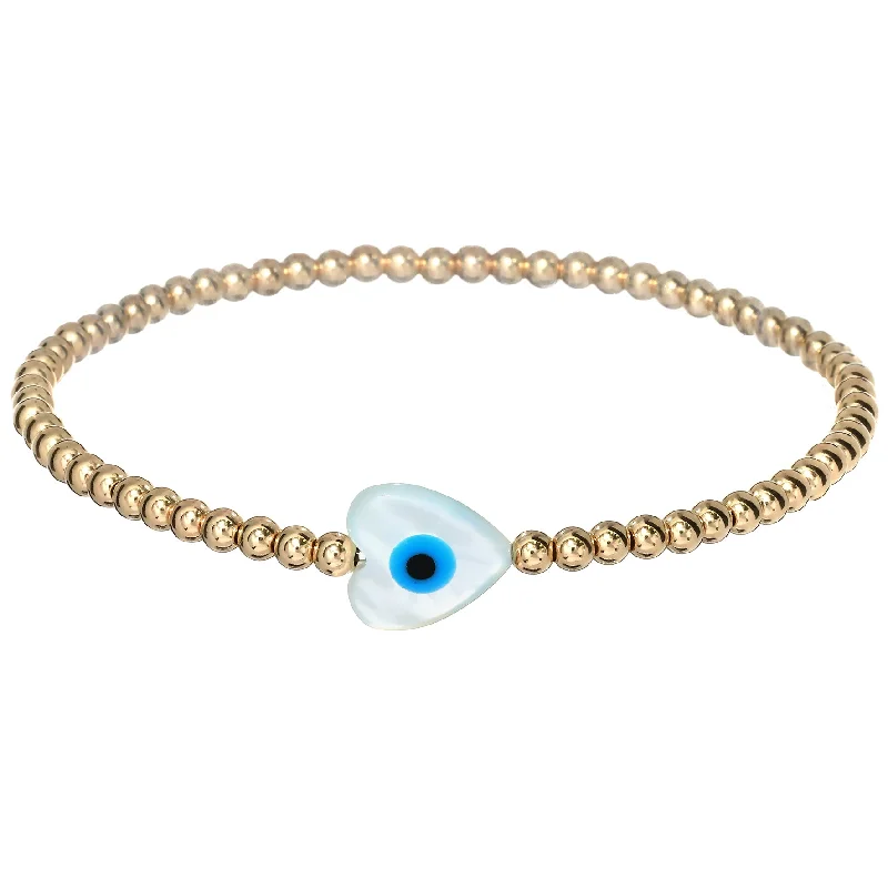 Premium Diamond Jewelry At Once-In-A-Lifetime Discounts "HEART EVIL EYE" MOP Opal Charm Bracelet Premium Diamond Jewelry At Once-In-A-Lifetime Discounts "HEART EVIL EYE" MOP Opal Charm Bracelet