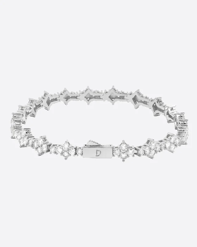 Unmissable Jewelry Clearance – Final Reductions HONEYCOMB BRACELET. - 3MM WHITE GOLD Unmissable Jewelry Clearance – Final Reductions HONEYCOMB BRACELET. - 3MM WHITE GOLD