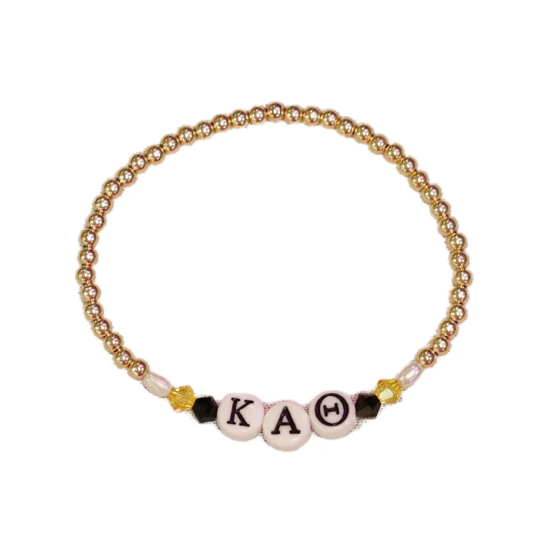 The Jewelry Sale You've Been Waiting For Is Here bara Boheme | "KAPPA ALPHA THETA" Sorority Greek Letter Ball Beaded Bracelet The Jewelry Sale You've Been Waiting For Is Here bara Boheme | "KAPPA ALPHA THETA" Sorority Greek Letter Ball Beaded Bracelet