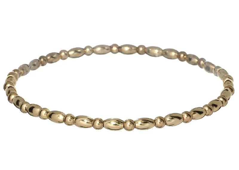 Special Deals On Handcrafted And Designer Jewelry "LEXI" 14k gold-filled oval beaded bracelet Special Deals On Handcrafted And Designer Jewelry "LEXI" 14k gold-filled oval beaded bracelet