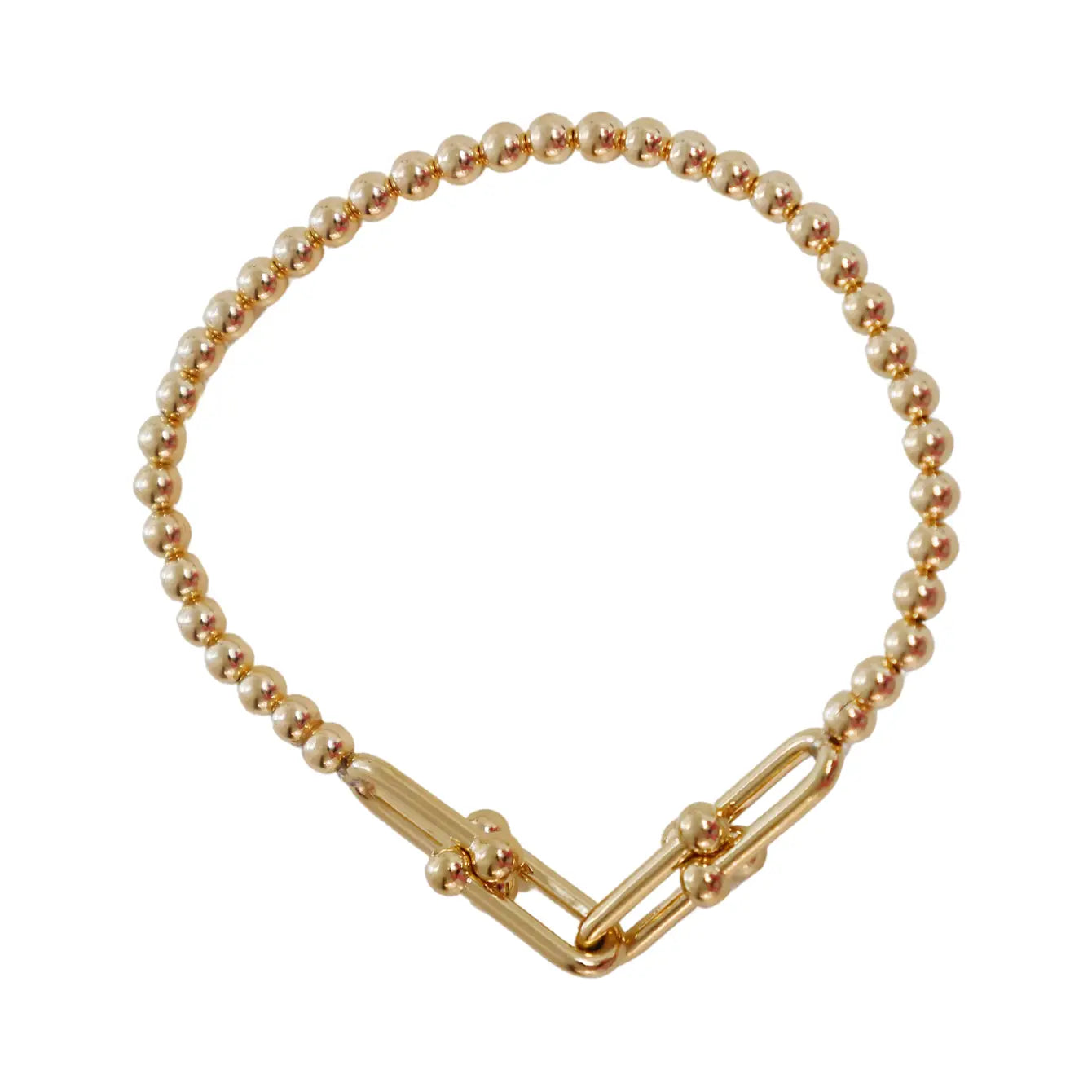 Elegant Jewelry, Exclusive Prices – Shop Now "4X Hardware" Large charm on 4mm gold filled bead bracelet Elegant Jewelry, Exclusive Prices – Shop Now "4X Hardware" Large charm on 4mm gold filled bead bracelet