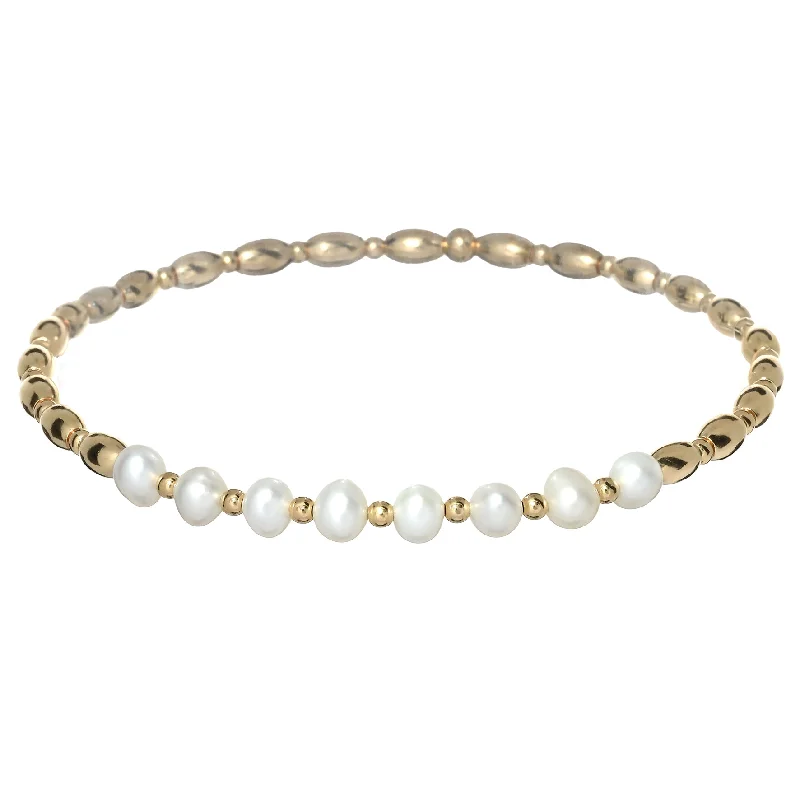 Limited-Time Jewelry Sale – Don't Miss Out On Dazzling Discounts "LOUI" 14k gold-filled & pearl beaded bracelet Limited-Time Jewelry Sale – Don't Miss Out On Dazzling Discounts "LOUI" 14k gold-filled & pearl beaded bracelet