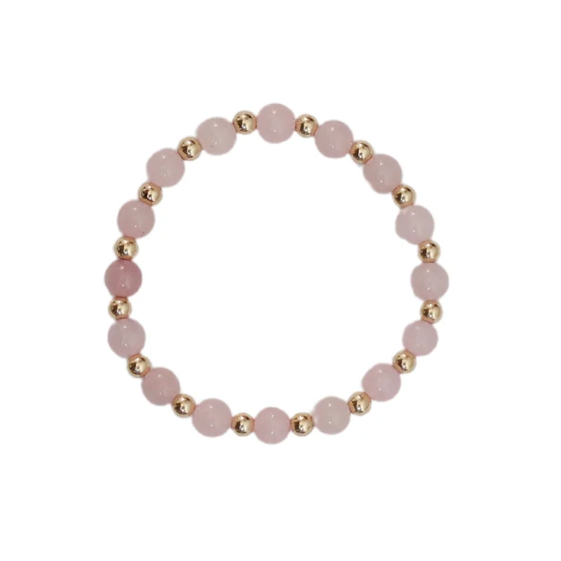 Trending Jewelry Now Available At Exclusive Prices "LYDIA" Rose Quartz and Gold Filled Ball beads Bracelet Trending Jewelry Now Available At Exclusive Prices "LYDIA" Rose Quartz and Gold Filled Ball beads Bracelet