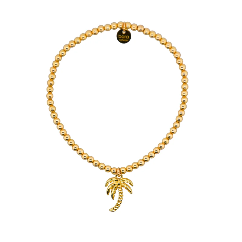 Celebrate Every Occasion With Sparkling Savings "MIAMI PALM TREE" Gold Plated Charm with 14K Gold Filled beads Bracelet Celebrate Every Occasion With Sparkling Savings "MIAMI PALM TREE" Gold Plated Charm with 14K Gold Filled beads Bracelet