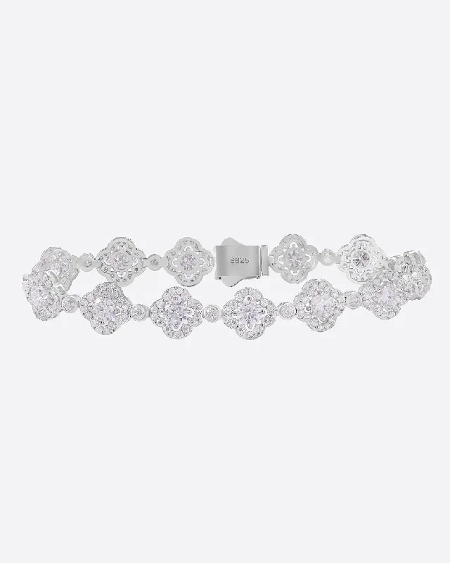 Premium Jewelry At Special Low Prices For A Limited Time MOISSANITE ICED CLOVERS BRACELET. - WHITE GOLD Premium Jewelry At Special Low Prices For A Limited Time MOISSANITE ICED CLOVERS BRACELET. - WHITE GOLD