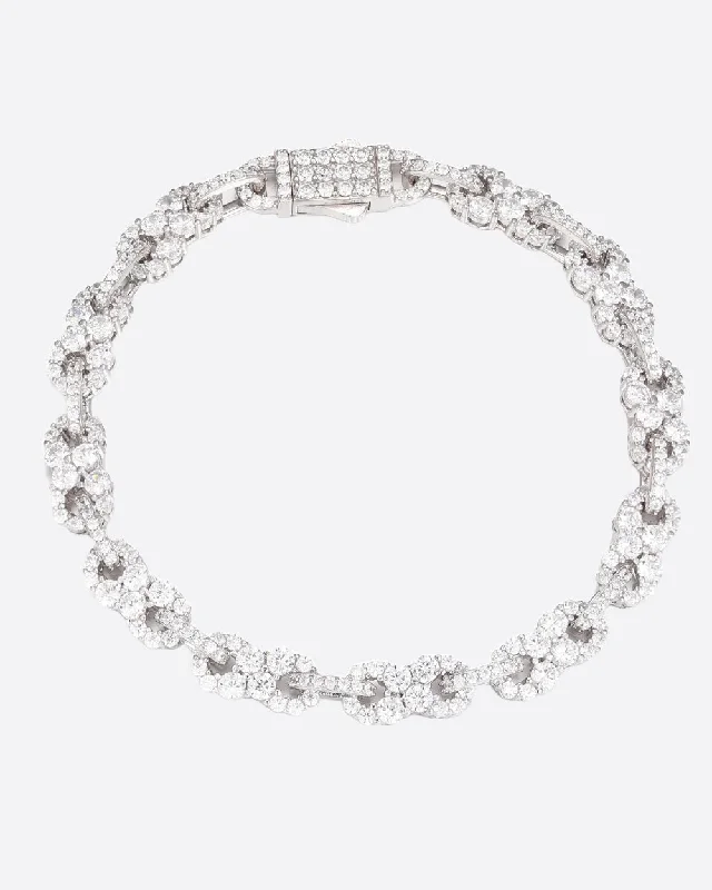 Shop Dazzling Rings, Earrings, And More At Special Discounts MOISSANITE INFINITY STONES LINK BRACELET. - WHITE GOLD Shop Dazzling Rings, Earrings, And More At Special Discounts MOISSANITE INFINITY STONES LINK BRACELET. - WHITE GOLD