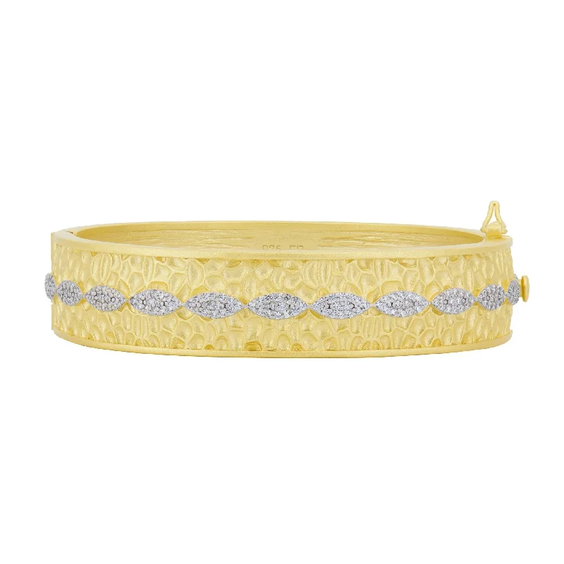 Don't Miss Out – Shop Elegant Jewelry For Less Petals in Bloom Textured Hinge Statement Bracelet Don't Miss Out – Shop Elegant Jewelry For Less Petals in Bloom Textured Hinge Statement Bracelet