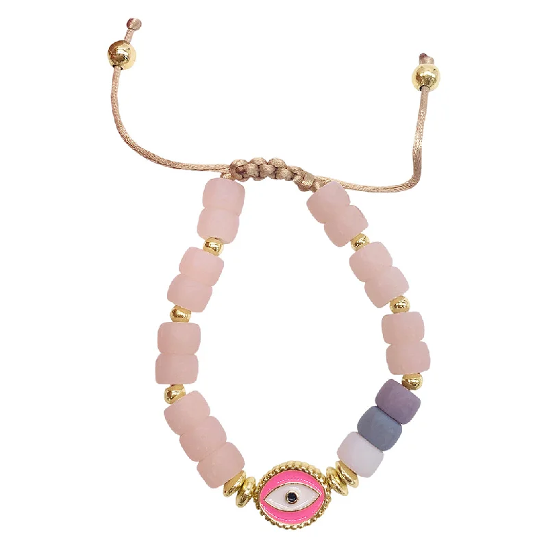 Fashion-Forward Jewelry At Incredible Prices Pink Evil Eye Enamel Beaded Bolo Bracelet Fashion-Forward Jewelry At Incredible Prices Pink Evil Eye Enamel Beaded Bolo Bracelet
