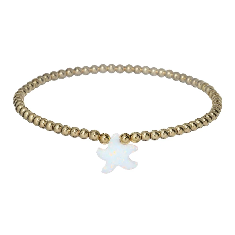 Unmissable Jewelry Discounts – Elevate Your Look For Less "SEA STAR" Opal Charm and Gold Filled Ball Beaded Bracelet Unmissable Jewelry Discounts – Elevate Your Look For Less "SEA STAR" Opal Charm and Gold Filled Ball Beaded Bracelet