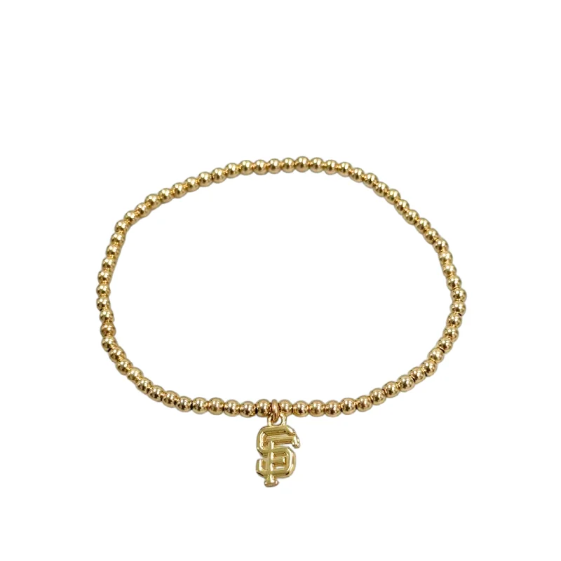Your Perfect Accessory Now At The Best Price "SF" Charm Gold Filled Ball Bead Bracelet Your Perfect Accessory Now At The Best Price "SF" Charm Gold Filled Ball Bead Bracelet