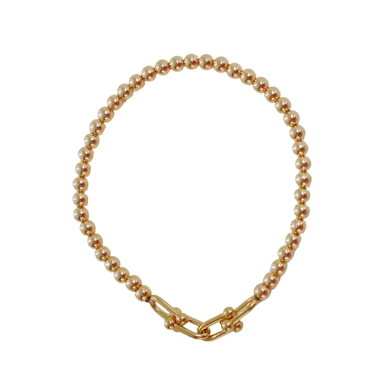 The Perfect Jewelry Piece At The Perfect Discount "4X Hardware" Small charm on 4mm gold filled bead bracelet The Perfect Jewelry Piece At The Perfect Discount "4X Hardware" Small charm on 4mm gold filled bead bracelet