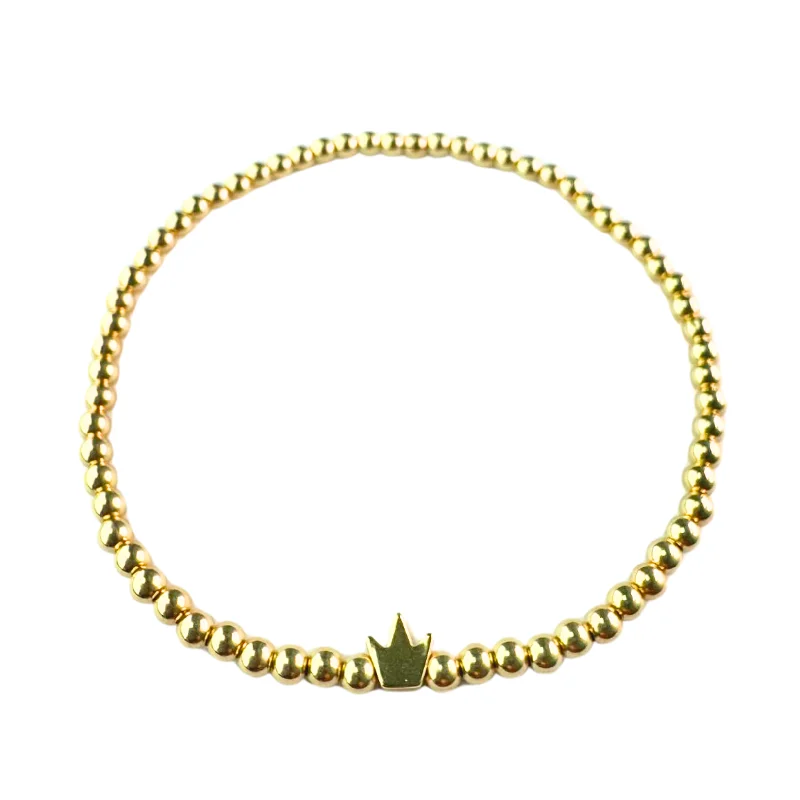 Once-A-Year Jewelry Sale – Grab Your Favorites Now "SOLID CROWN" CZ Gold Filled Ball Beaded Bracelet Once-A-Year Jewelry Sale – Grab Your Favorites Now "SOLID CROWN" CZ Gold Filled Ball Beaded Bracelet