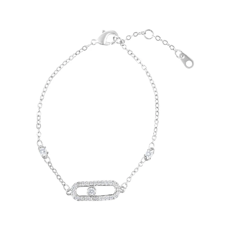 Unmissable Jewelry Clearance – Final Reductions Sterling Silver Plated Adjustable CZ Dancing Stone Bracelet Unmissable Jewelry Clearance – Final Reductions Sterling Silver Plated Adjustable CZ Dancing Stone Bracelet