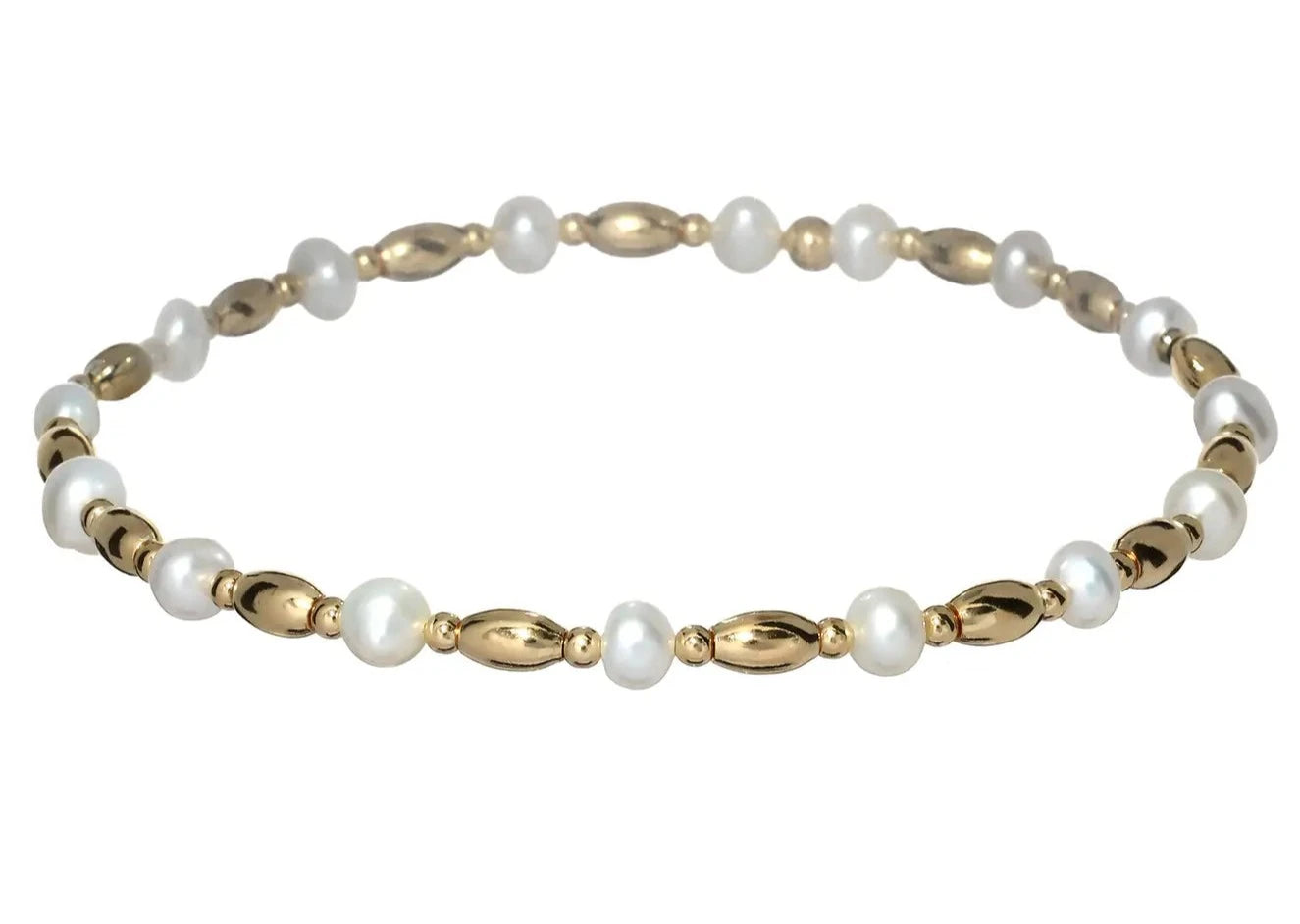 Seasonal Jewelry Sale – Upgrade Your Style Today "TERRI" 14k gold-filled oval & pearl beaded bracelet Seasonal Jewelry Sale – Upgrade Your Style Today "TERRI" 14k gold-filled oval & pearl beaded bracelet