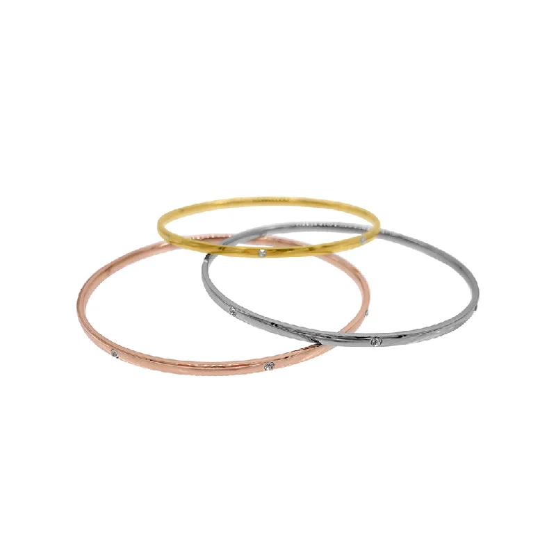 Personalized Jewelry Sale – Meaningful Gifts At Great Prices Tarnish Resistant Tri-Color Trio Bangle Set Personalized Jewelry Sale – Meaningful Gifts At Great Prices Tarnish Resistant Tri-Color Trio Bangle Set