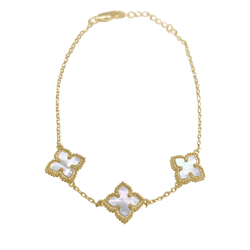 Exclusive Jewelry Sale – Sparkle For Less 14k Gold Plated White Mother of Pearl Flower Bracelet Exclusive Jewelry Sale – Sparkle For Less 14k Gold Plated White Mother of Pearl Flower Bracelet