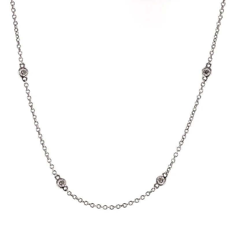 Dainty And Elegant Jewelry Now At Reduced Prices 1.49 ctw Diamonds By The Yard Necklace | M10220582