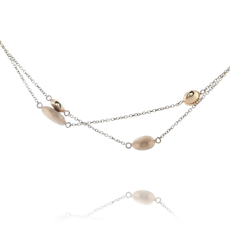 Premium Jewelry Now Available At Special Discounts 14 Karat Yellow Gold Assorted Matte and Polished Bead Sparkle Chain Necklace Premium Jewelry Now Available At Special Discounts 14 Karat Yellow Gold Assorted Matte and Polished Bead Sparkle Chain Necklace