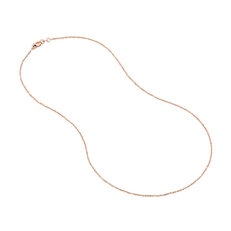 Affordable Elegance – Premium Jewelry At Special Prices 14R 1.15mm Sparkle Singapore Chain w/ Lobster Clasp 20" Affordable Elegance – Premium Jewelry At Special Prices 14R 1.15mm Sparkle Singapore Chain w/ Lobster Clasp 20"