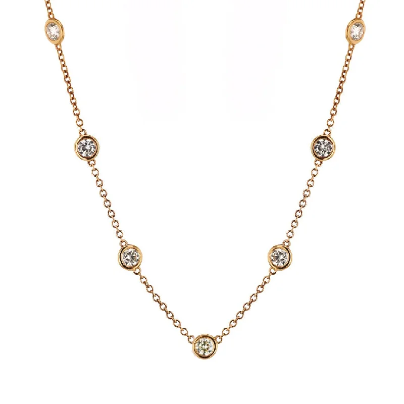 Affordable Gold-Plated Jewelry For Modern Fashion 6.07 ctw Diamonds By The Yard Necklace Affordable Gold-Plated Jewelry For Modern Fashion 6.07 ctw Diamonds By The Yard Necklace
