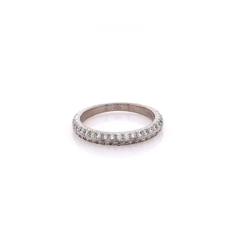 Your Dream Jewelry At Dream Prices Estate Hearts On Fire 18 Karat White Gold WB 2ROW D.62TW HVS Your Dream Jewelry At Dream Prices Estate Hearts On Fire 18 Karat White Gold WB 2ROW D.62TW HVS