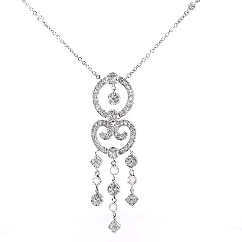 Best Jewelry Deals – Premium Quality At Exclusive Discounts Estate 18 Karat White Gold Chandelier Design Pendant Diamond Necklace Best Jewelry Deals – Premium Quality At Exclusive Discounts Estate 18 Karat White Gold Chandelier Design Pendant Diamond Necklace