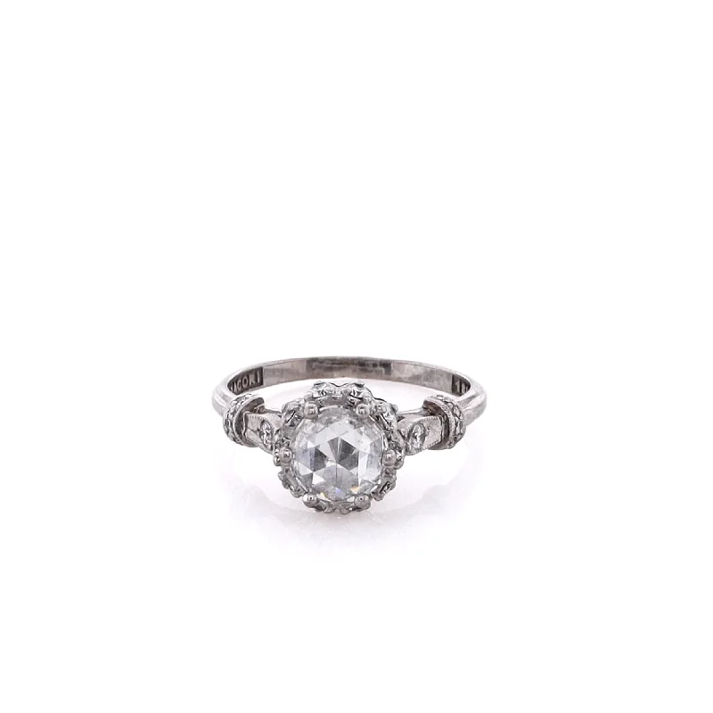 Luxury Meets Affordability – Jewelry Sale Live Now Estate Tacori 18 Karat White Gold Diamond Engagement Ring Luxury Meets Affordability – Jewelry Sale Live Now Estate Tacori 18 Karat White Gold Diamond Engagement Ring