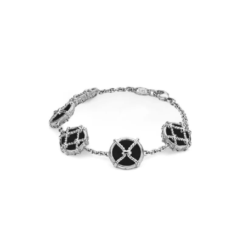 Trendy And Classic Jewelry Now At Reduced Prices Judith Ripka Isola Black Onyx Station Bracelet Trendy And Classic Jewelry Now At Reduced Prices Judith Ripka Isola Black Onyx Station Bracelet