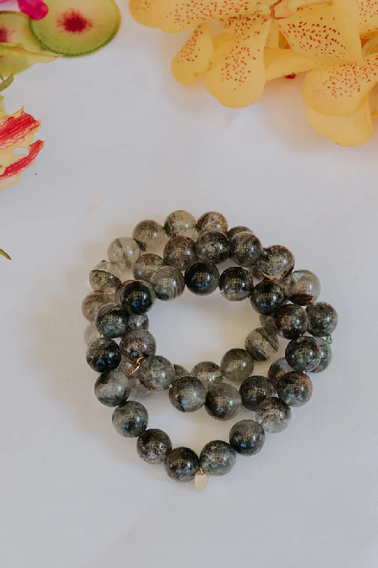 Personalized Jewelry Sale – Unique Pieces At Great Prices Stretchy Bracelet Large - Chlorite Quartz Personalized Jewelry Sale – Unique Pieces At Great Prices Stretchy Bracelet Large - Chlorite Quartz
