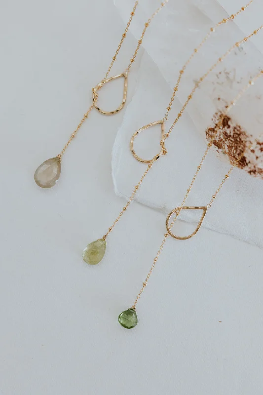 Sparkle For Less – Shop Jewelry Deals Now Lariat Necklace - Green Tourmaline