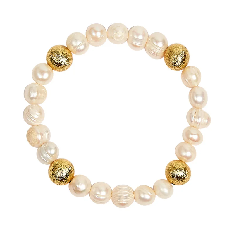 Special Jewelry Deals – Upgrade Your Collection Lisi Lerch Georgia Freshwater Pearl and Gold Beaded Bracelet- 10mm Special Jewelry Deals – Upgrade Your Collection Lisi Lerch Georgia Freshwater Pearl and Gold Beaded Bracelet- 10mm